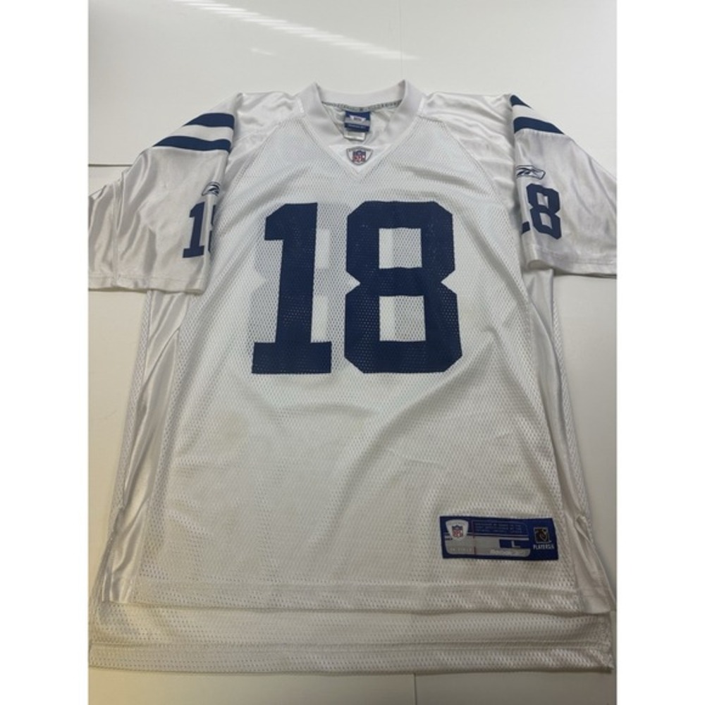 Peyton‎ Manning #18 Indianapolis Colts Reebok NFL Jersey Large Vintage